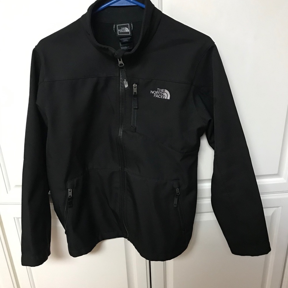 North Face Black Fleece Lined Jacket Size L 14/16